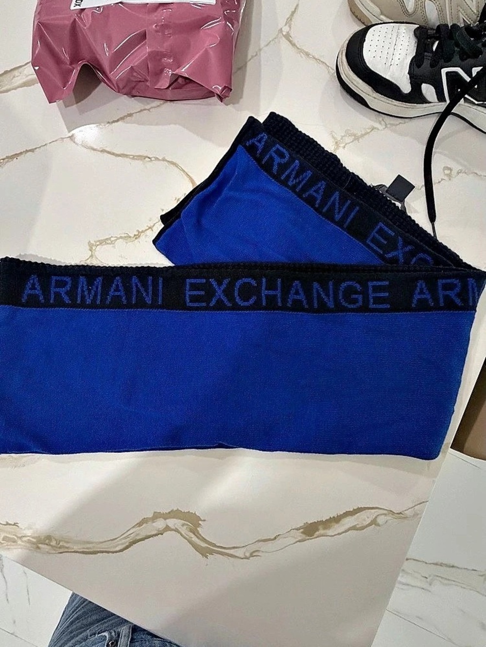 Armani Exchange Men's Blue Boxer Briefs NWT